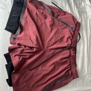 Lululemon Athletica Smoky Red Special Edition Athletic 6” Shorts with Liner